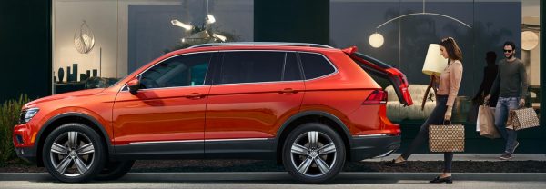 Woman loading 2019 Volkswagen Tiguan